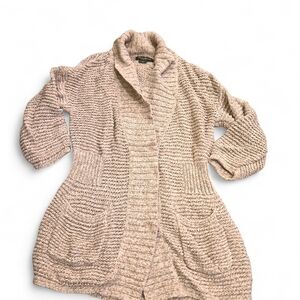 Eddie Bauer Beige Knit Cardigan Size L